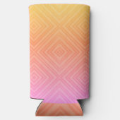 Hübsche Pastelle Hypnotic Diamond Moderner Pop Kun Selters Dosenkühler (Rückseite)