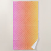 Hübsche Pastelle Hypnotic Diamond Moderner Pop Kun Strandtuch (Vorderseite)