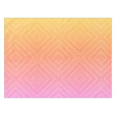 Hübsche Pastelle Hypnotic Diamond Moderner Pop Kun Tischdecke (Vorderseite (Horizontal))