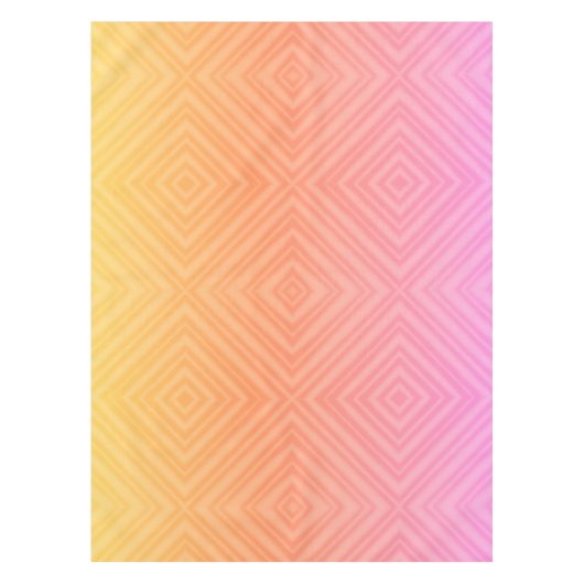 Hübsche Pastelle Hypnotic Diamond Moderner Pop Kun Tischdecke (Vorderseite)