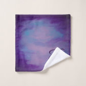 Hübsche Pastelle | Niedlich Pink Cloud Lila Blue S Badhandtuch Set (Waschlappen)