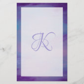 Hübsche Pastelle | Niedlich Pink Cloud Lila Blue S Briefpapier (Vorderseite)