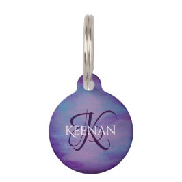 Hübsche Pastelle | Niedlich Pink Cloud Lila Blue S Haustiermarke