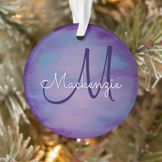 Hübsche Pastelle | Niedlich Pink Cloud Lila Blue S Ornament (Baum)