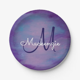 Hübsche Pastelle | Niedlich Pink Cloud Lila Blue S Pappteller