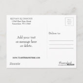 Hübsche Pastelle | Niedlich Pink Cloud Lila Blue S Postkarte (Rückseite)