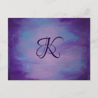Hübsche Pastelle | Niedlich Pink Cloud Lila Blue S Postkarte