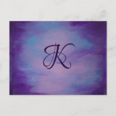 Hübsche Pastelle | Niedlich Pink Cloud Lila Blue S Postkarte (Vorderseite)