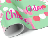 Hübsche Pastelle Personalisiert Geschenkpapier (Rolleneckpunkt)