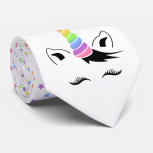 Hübsche Pastelle Unicorn Krawatte