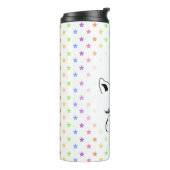 Hübsche Pastelle Unicorn Thermosbecher (Nach links gedreht)