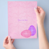 Hübsche Pastelleier Flyer (Hand)