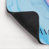 Hübsche Pastellfarbe personalisiert Mousepad (Ecke)