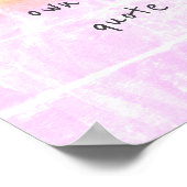 hübsche Pastellfarben ergänzen Ihr eigenes Angebot Poster (Ecke)