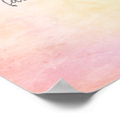 hübsche Pastellfarben hinzufügen Poster (Ecke)
