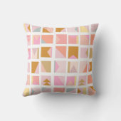 Hübsche Pastellfarben Modernes geometrisches Desig Kissen (Rückseite)