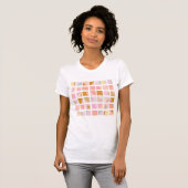 Hübsche Pastellfarben Modernes geometrisches Desig T-Shirt (Vorne ganz)