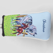 Hübsche Pastellfarben Mutter Pferdekälte Golf Headcover (Vorderseite)