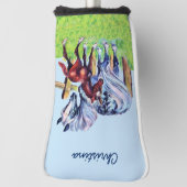 Hübsche Pastellfarben Mutter Pferdekälte Golf Headcover (Rotieren 90)