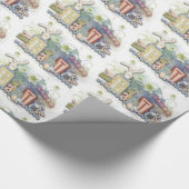 Hübsche Pastellfarben - Ostergeschenk Geschenkpapier (Ecke)