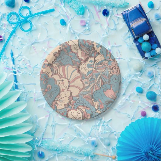 Hübsche Pastellfarben Pappteller (Party)