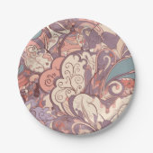 Hübsche Pastellfarben Pappteller (Vorderseite)