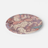 Hübsche Pastellfarben Pappteller (Schrägansicht)