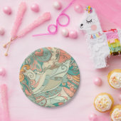 Hübsche Pastellfarben Pappteller (Party)