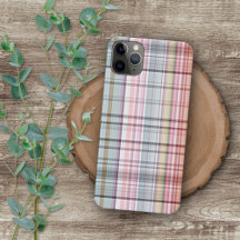 Hübsche Pastellfarben Rosa Lila Tartan Muster