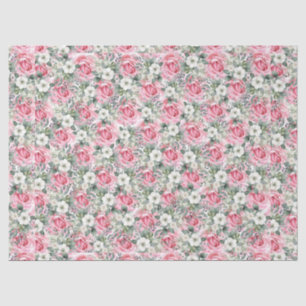 Hübsche Pastellfarben Rosen und Eukalyptus Seidenpapier