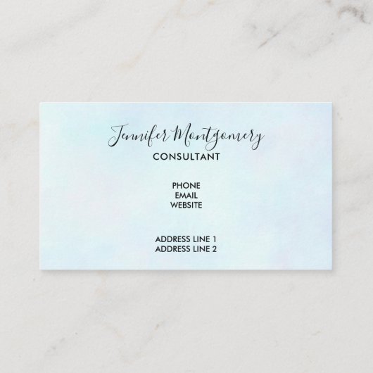 Hübsche Pastellfarben Wasserfarben Schmetterlingsm Visitenkarte (Rückseite)