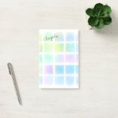 hübsche pastellfarbene Aquarellbilder Post-it Klebezettel (Büro)