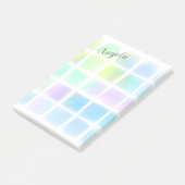 hübsche pastellfarbene Aquarellbilder Post-it Klebezettel (angewinkelt)