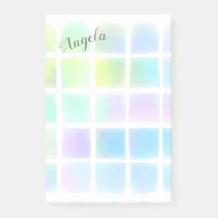 hübsche pastellfarbene Aquarellbilder Post-it Klebezettel