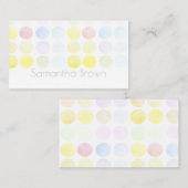 hübsche, pastellfarbene Aquarelltöne Visitenkarte (Vorne/Hinten)