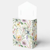 Hübsche pastellfarbene Blumenmuster Geschenkschachtel (Geöffnet)