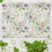 Hübsche pastellfarbene Blumenmuster Geschirrtuch (Gefaltet)