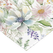 Hübsche pastellfarbene Blumenmuster Mittelgroßer Tischläufer (Ecke)