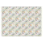 Hübsche pastellfarbene Blumenmuster Tischdecke (Vorderseite (Horizontal))