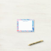 Hübsche pastellfarbene Farbe Post-it Klebezettel (Auf Schreibtisch)