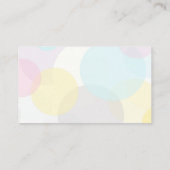 hübsche Pastellmuster abstrakter moderner Brauch Visitenkarte (Rückseite)
