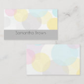 hübsche Pastellmuster abstrakter moderner Brauch Visitenkarte (Vorne/Hinten)