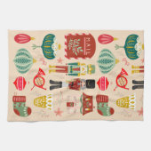 Hübsche Pastellmuster Nutcracker Soldatentradition Geschirrtuch (Horizontal)