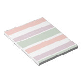 Hübsche Pastellmuster rosa, violette Streifen Notizblock (angewinkelt)
