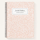 Hübsche Pastellpfirsiche Notizblock (Vorderseite)