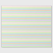 Hübsche Pastellstreifen Geschenkpapier (Flach)