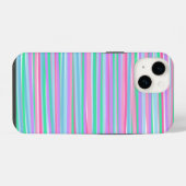 Hübsche Pastellstreifen iPhone Hülle (Rückseite (Horizontal))