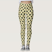 Hübsche Pastelltöne in Schwarz Leggings (Vorderseite)