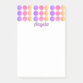 hübsche Pastelltöne personalisiert Post-it Klebezettel (Vorderseite)