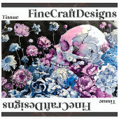 Hübsche Pastelltülle und Blumendekoupage rechts 14 Seidenpapier